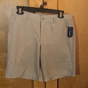 BNWT Boys Izod Size 14H Khaki Uniform Shorts